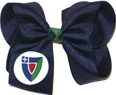 Large St Lukes Navy with Forest Knot Bow